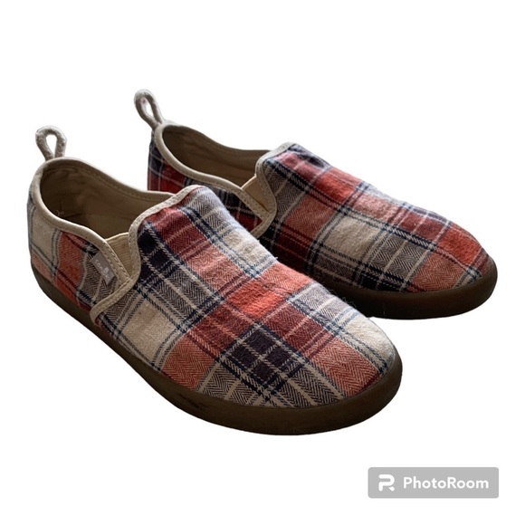 Sanuk Range Plaid Slipons Men’s size 7-Ladies 8.5 main image 5
